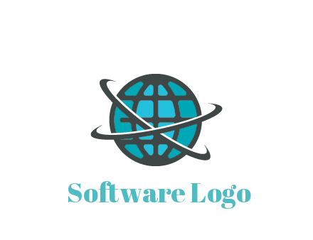 digital globe with swooshes