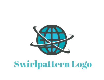 digital globe with swooshes
