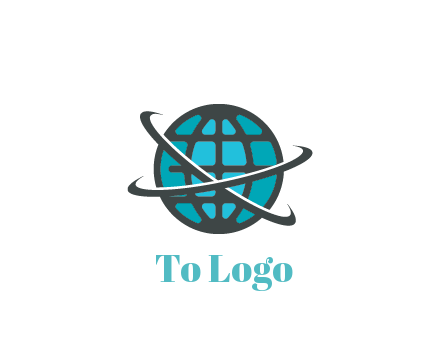 digital globe with swooshes