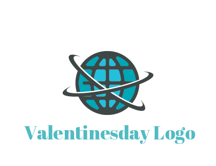 digital globe with swooshes