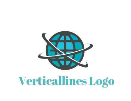 digital globe with swooshes