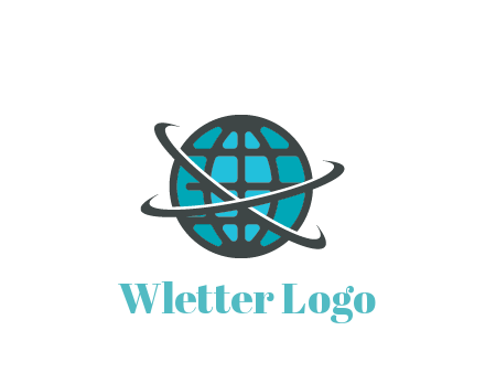 digital globe with swooshes