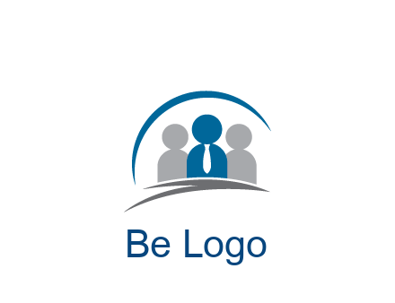 people icons wearing tie and swooshes