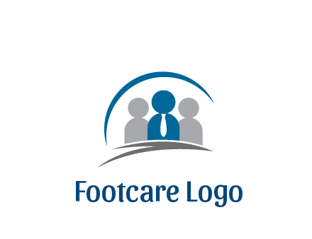 people icons wearing tie and swooshes