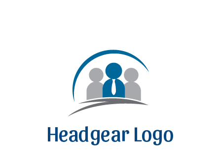 people icons wearing tie and swooshes
