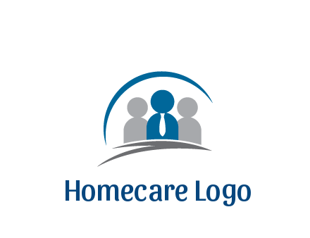 people icons wearing tie and swooshes