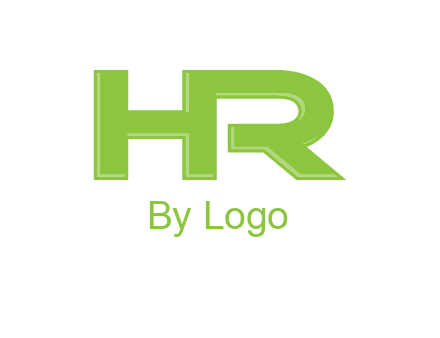 letter HR joined together