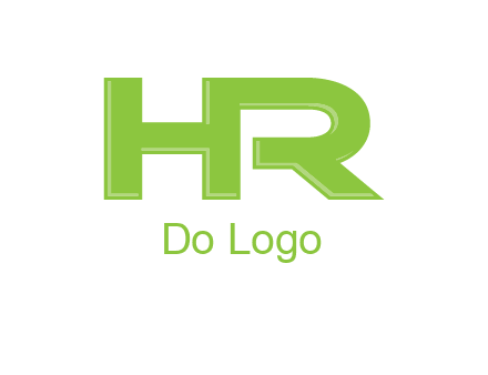 letter HR joined together