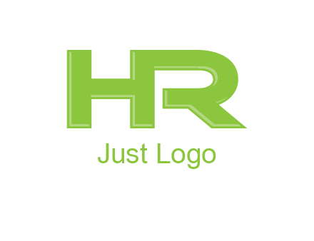 letter HR joined together