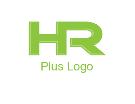 letter HR joined together