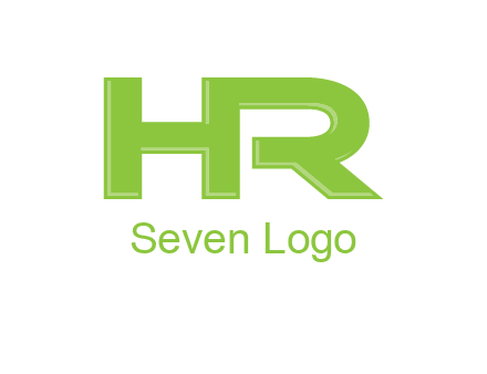 letter HR joined together