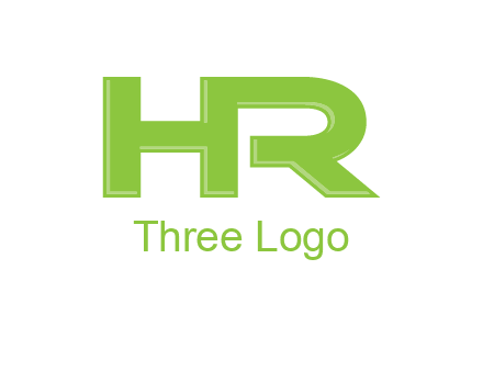 letter HR joined together