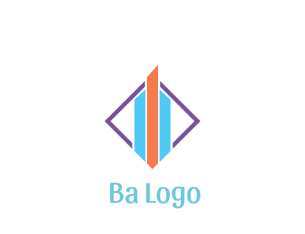 bar graph in rhombus