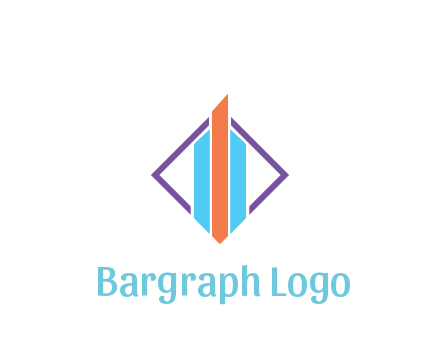 bar graph in rhombus