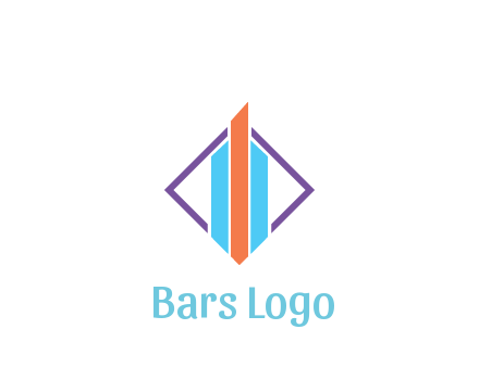 bar graph in rhombus