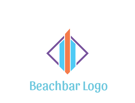 bar graph in rhombus