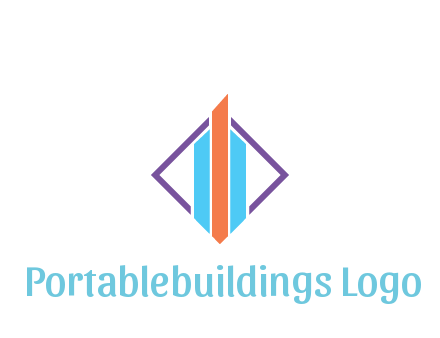 bar graph in rhombus