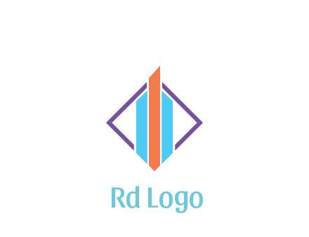 bar graph in rhombus