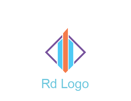 bar graph in rhombus