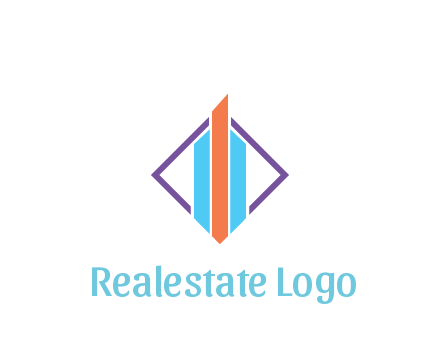 bar graph in rhombus