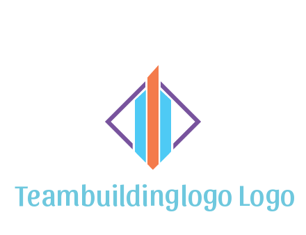 bar graph in rhombus