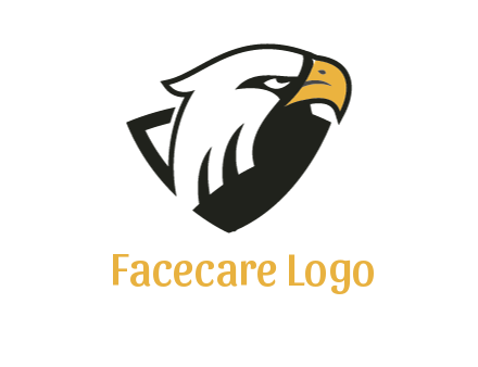 eagle head joined with shield 