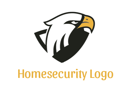 eagle head joined with shield 