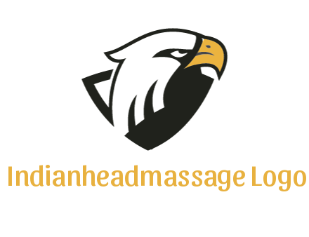 eagle head joined with shield 