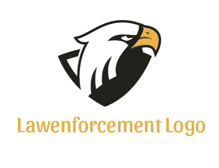 eagle head joined with shield 