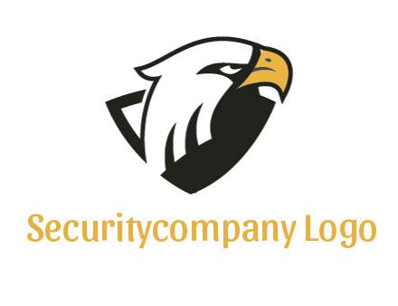 eagle head joined with shield 