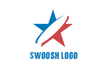 star with swooshes in middle