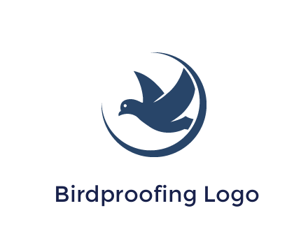 bird in swoosh circle