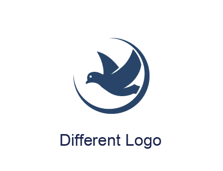 bird in swoosh circle