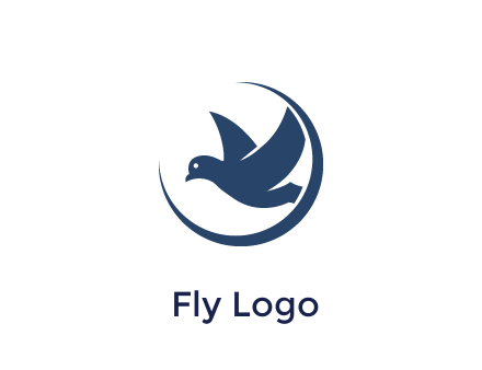 bird in swoosh circle