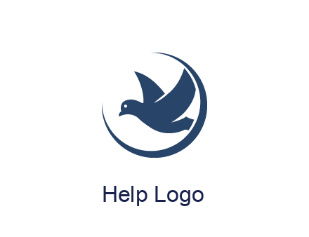 bird in swoosh circle