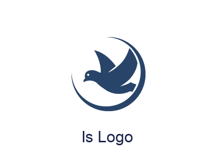 bird in swoosh circle