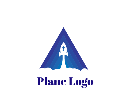 negative spacing rocket flying with smoke in pyramid