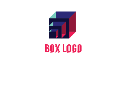 3D colorful cubes joined together