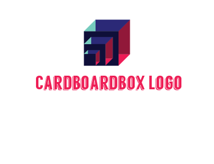 3D colorful cubes joined together