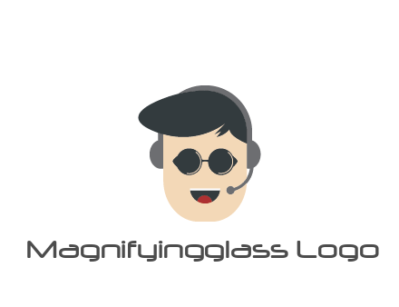 man face wearing glasses and headset
