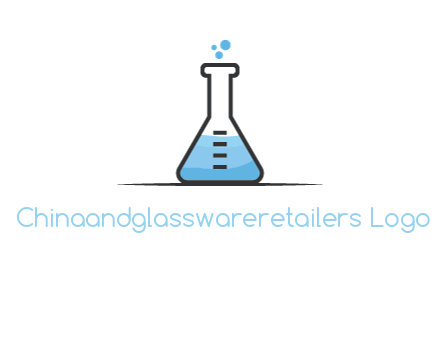 liquid and bubbles in flask