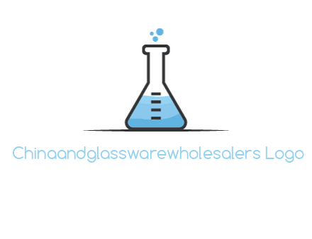 liquid and bubbles in flask