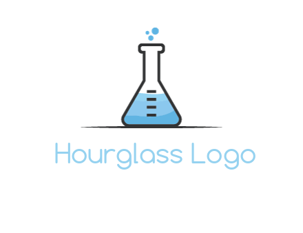 liquid and bubbles in flask