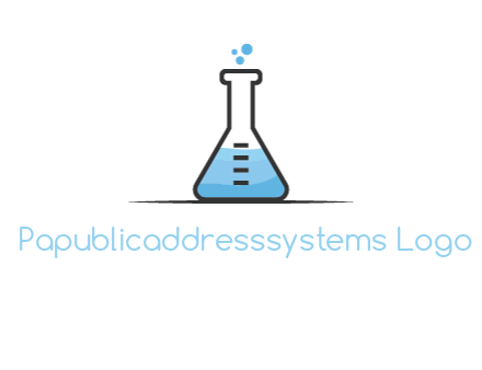 liquid and bubbles in flask