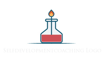 fire in flask with liquid