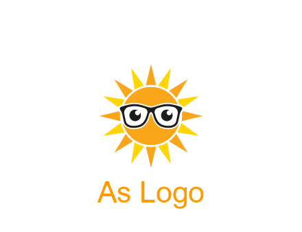 sun wearing glasses