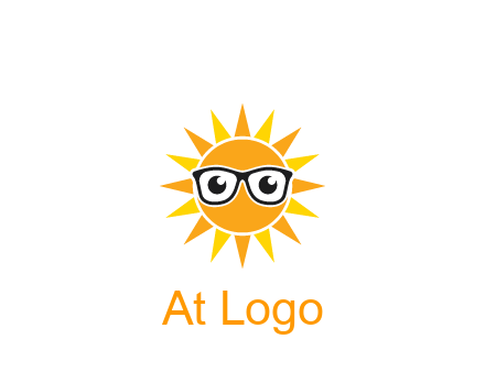 sun wearing glasses