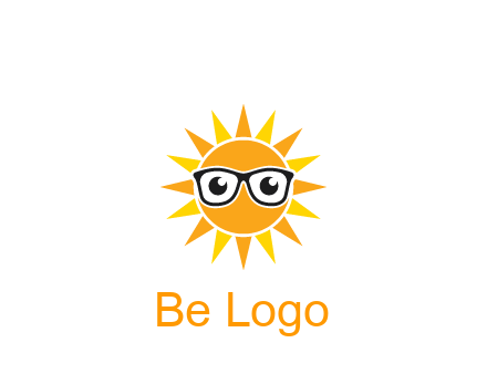 sun wearing glasses
