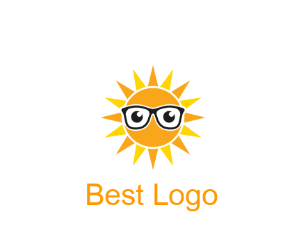 sun wearing glasses