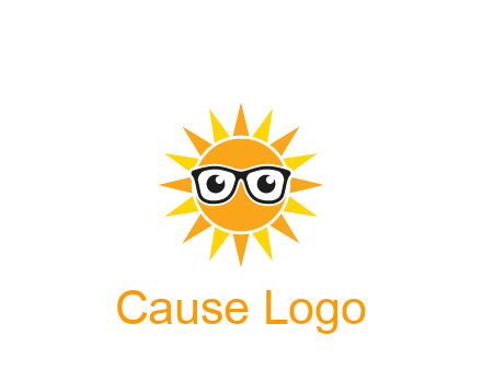 sun wearing glasses